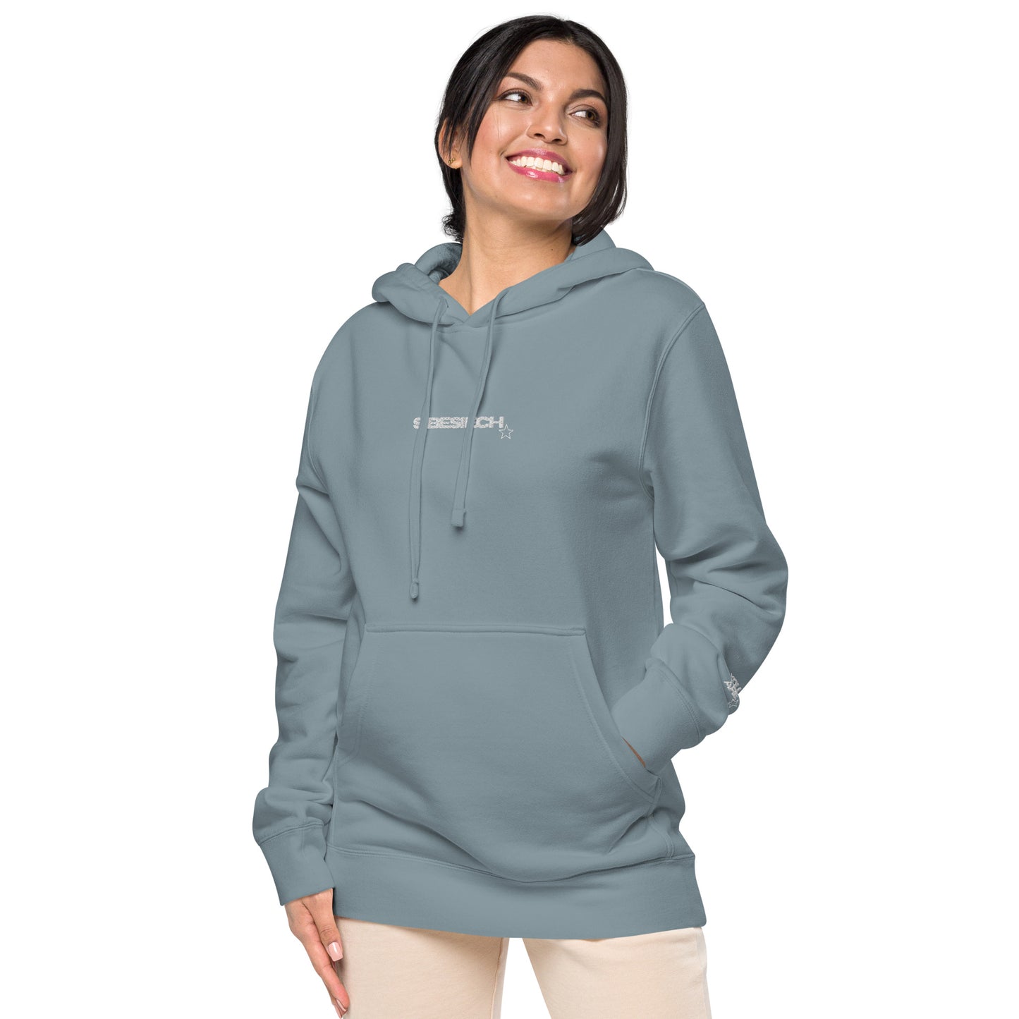 Pigmentgefärbter Unisex-Hoodie "SIBESIECH"