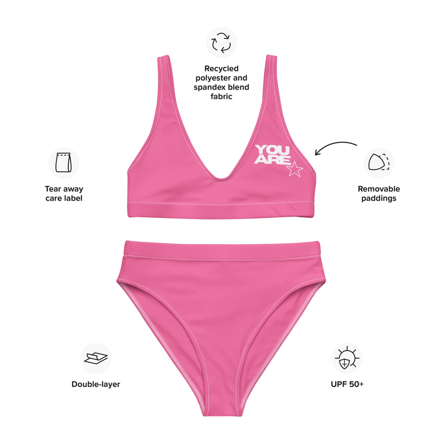 Recycelter Allover High Waist Bikini