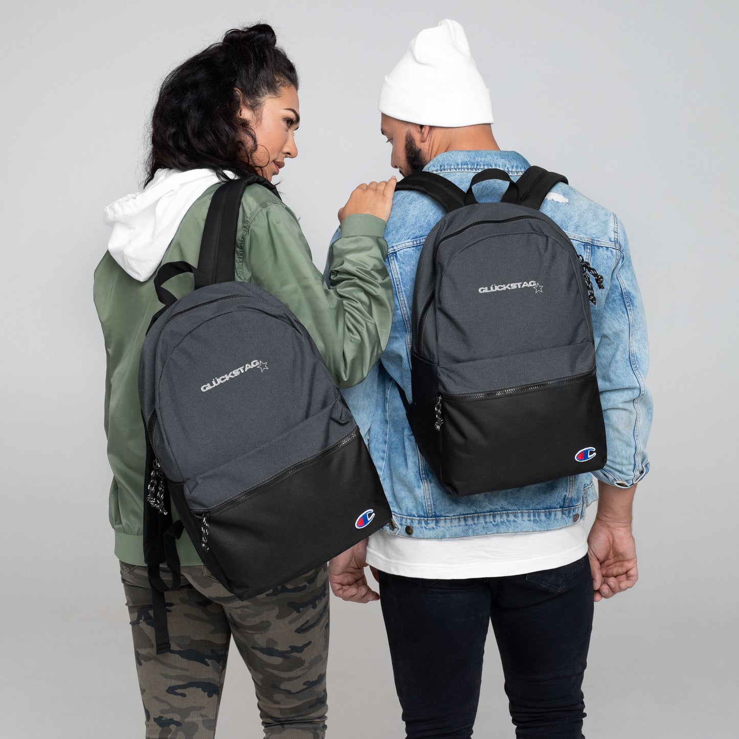 Bestickter Champion-Rucksack