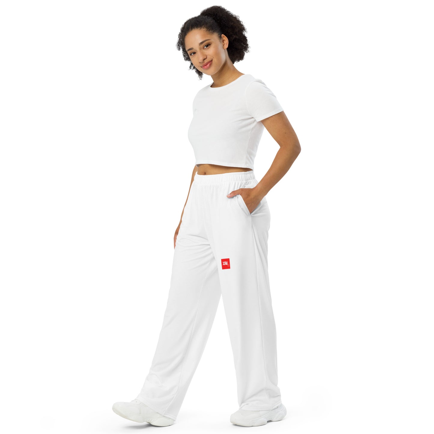 Unisex-Hose mit weiten Beinen und Allover-Druck