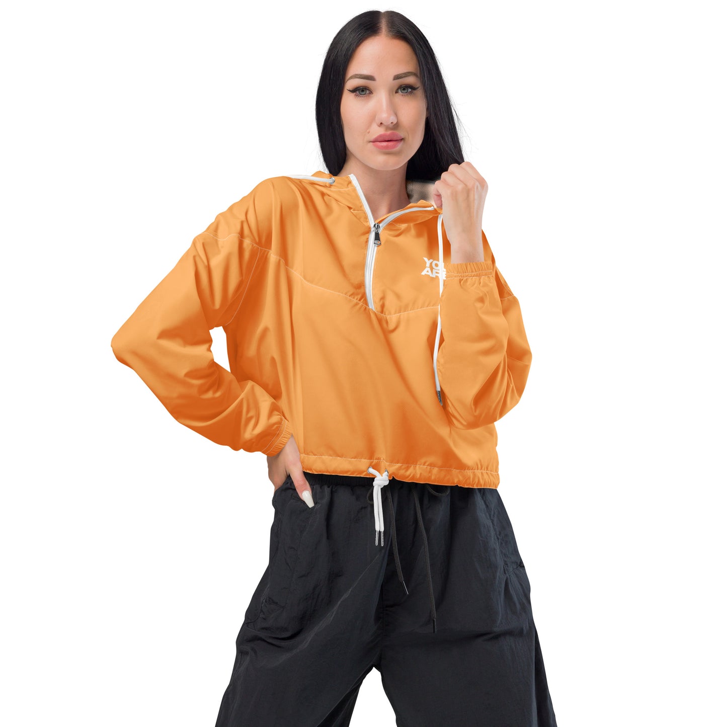 Bauchfreier Damen-Windbreaker für Damen