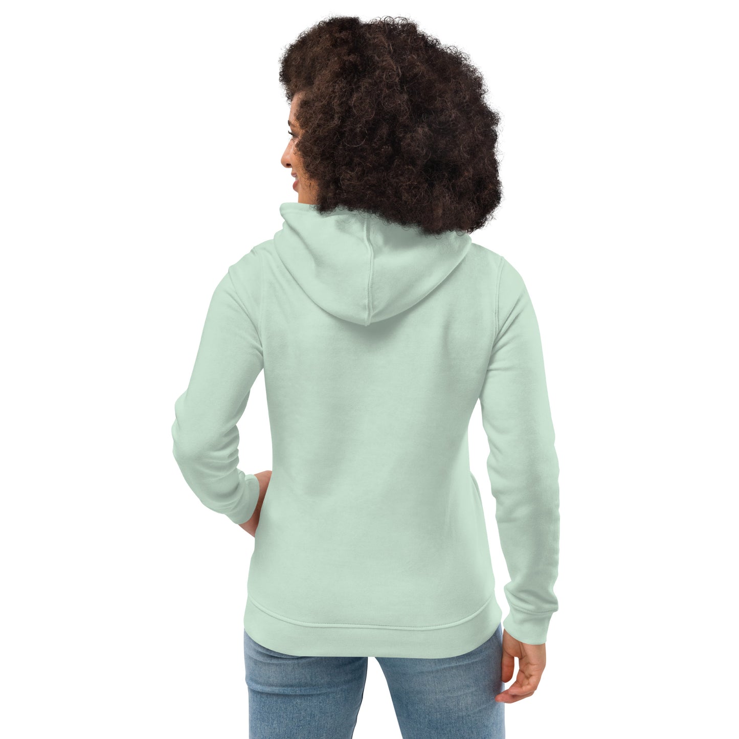 Enganliegender bio-hoodie für damen